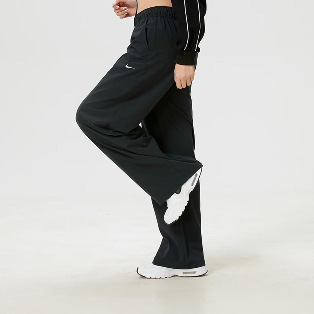 Nike Comfortable Soft Skin-Friendly Solid Color Lace-Up Casual Pants Women bottoms IQ0343-010
