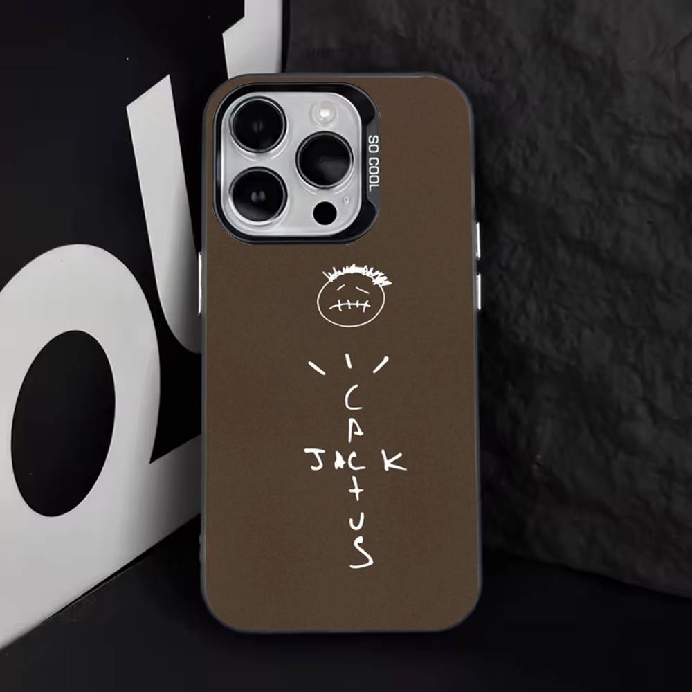 

C-Cactuss J-Jack Travis Scott Phone Case For iPhone 17,16,15,14,13,12,11,Pro,Max,Plus,E,Air,Mini Black Tpu Cover iPhone13PRO