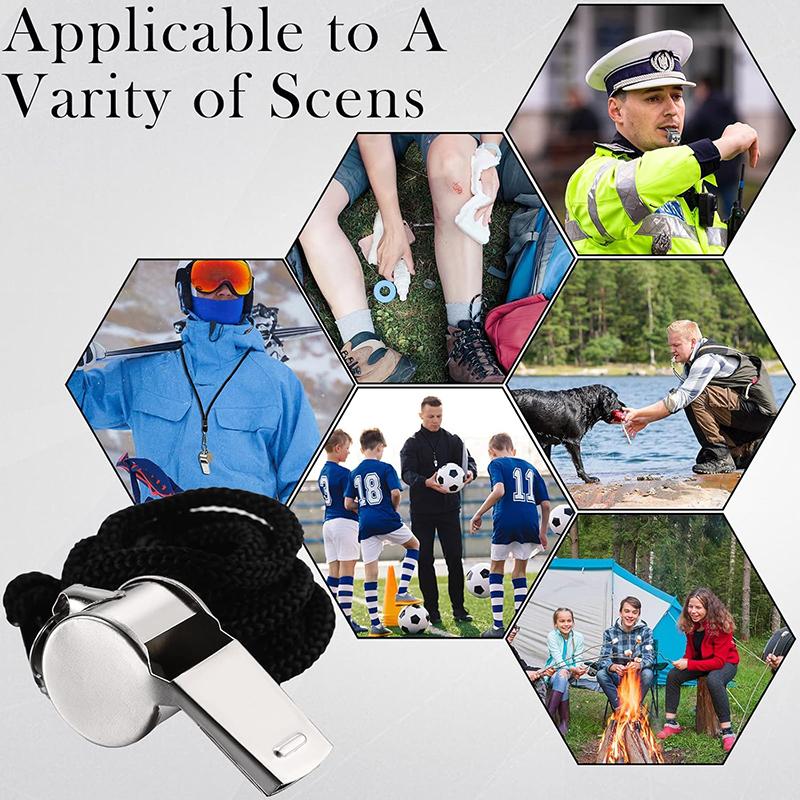 Outdoor Survival Whistle High Quality Stainless Steel Black Rose Golden Whistle Hanging Neck Sports Whistle Lifeguard Whistle