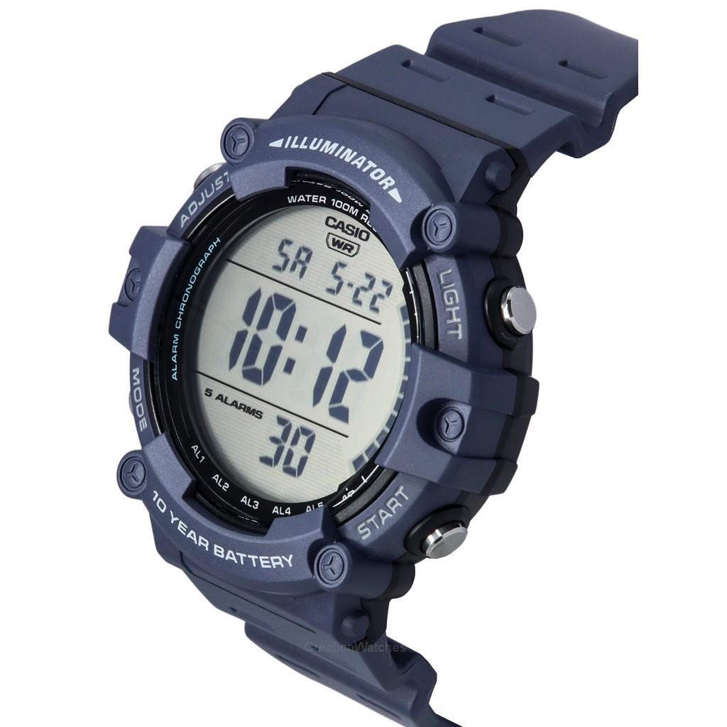 Casio Standard Digital Blue Resin Strap Quartz AE-1500WH-2A 100M Men's Watch
