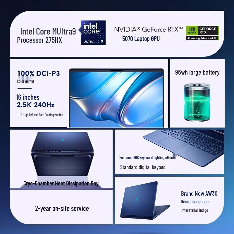 Dell Starship 16X 16-inch AI Gaming Laptop (CN version)