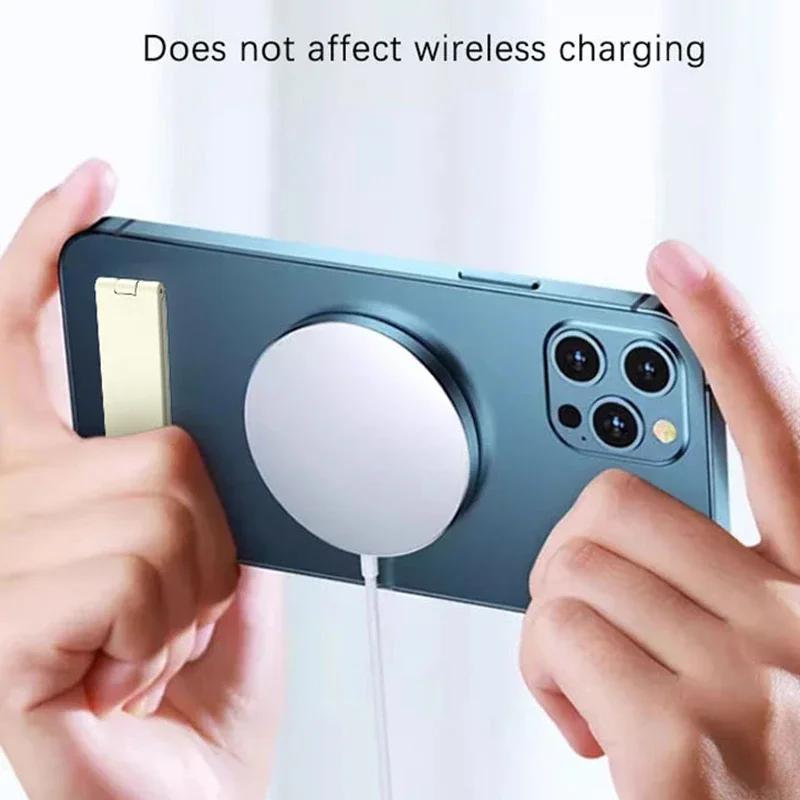 Ultra-thin Metal Desktop Mobile Phone Holder Foldable Bracket Compact and Portable Stand for IPhone 15 Xiaomi Samsung Universal