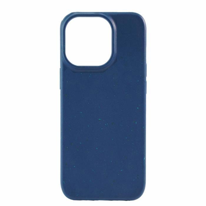 Coque biodégradable - iPhone 15 Pro Max - Bleu marine - Écologique - Paille de blé