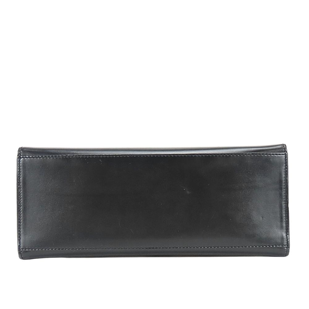 Used CELINE Handbag Gancini leather black Chain