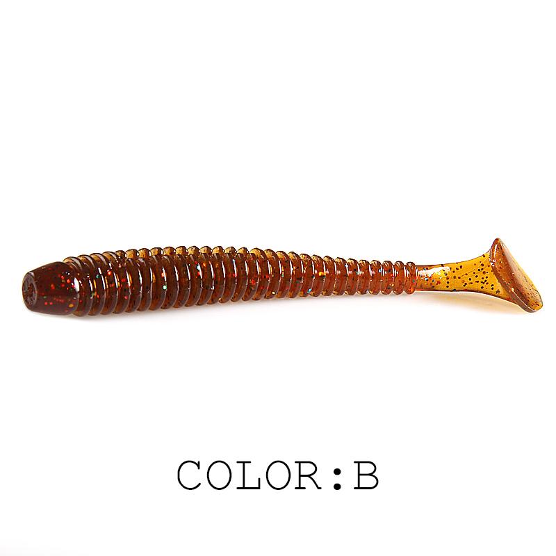 2025 HOT Impact Ring Shad Fishing Lure Soft 63mm 80mm 97mm Plastics Baits Swimbait Jigging LureBait perch Lures