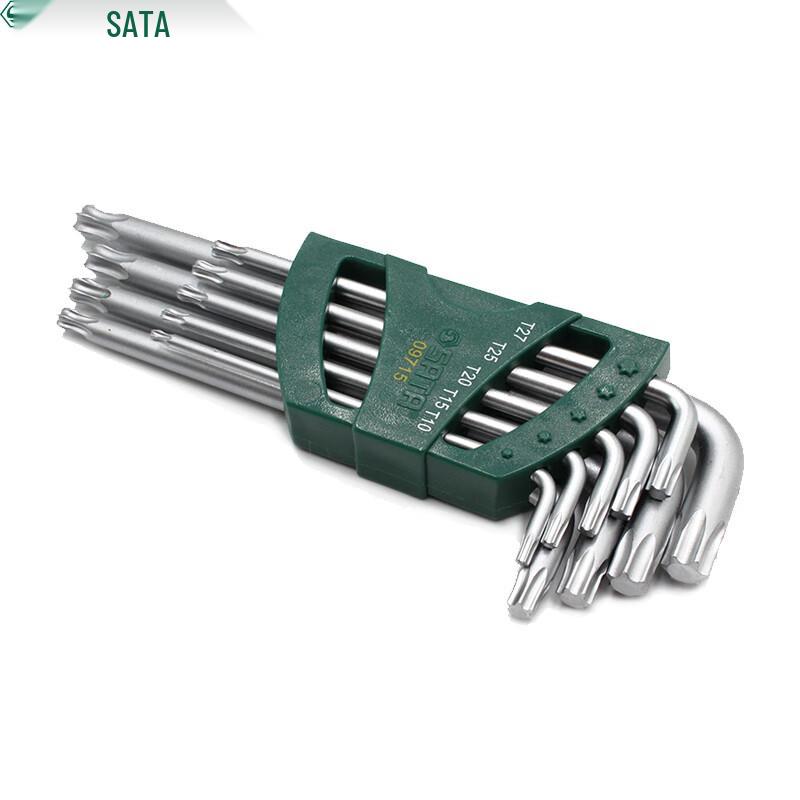 SATA 09715 9-Piece Extended Ball-End Torx Wrench Set 9-Piece Set