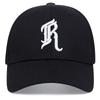 Unisex R Letter Embroidery Baseball Caps Spring and Autumn Outdoor Adjustable Casual Hats Hip Hop Hat Sunscreen Hat Sports Cap