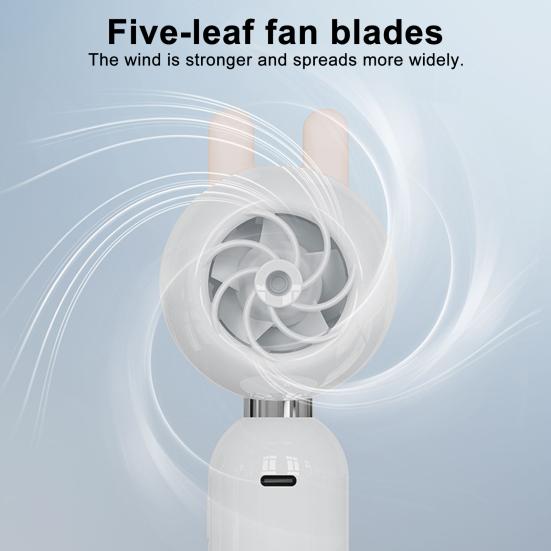 Portable Handheld Turbo Fan Digital Display High-Speed Strong Airflow Low Noise Personal Rechargeable Air Cooler Fan