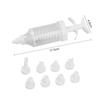 Plastic Nozzle Set & Press-Type Piping Tools for Cream Cake Baking