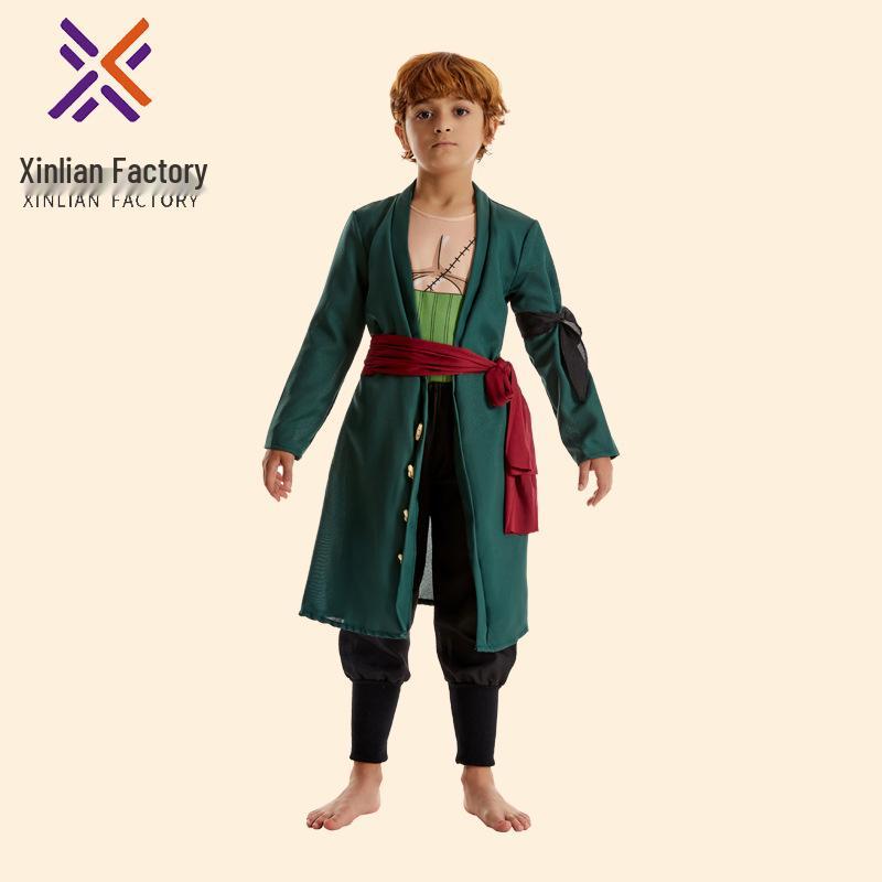 One Piece Zoro Pánský a dětský anime cosplay kostýmový set