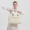 Canvas Bag Tote Bag Women's Bag Tote Bag Commuter Bag Shoulder Bag Beige White Long 45.5cm Wide 12cm High 32cm