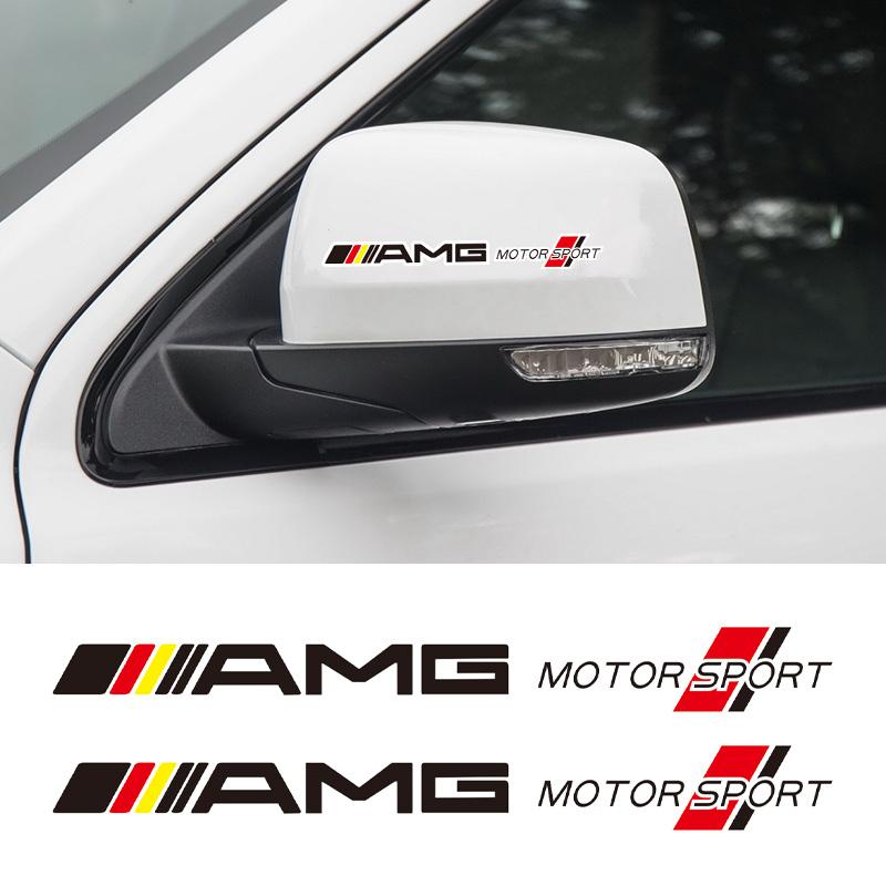 WNNR9 4Pcs Car Body Decal Stickers Styling Emblem Accessories For Mercedes Benz AMG W223 W213 W206 W464 W247 W167 W166 W222 W205 W204