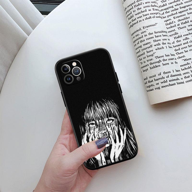 Junji Ito Tomie New High-End Cover Phone Case for iPhone 16 15 14 13 Pro Max Plus Mini