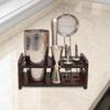 Cocktail Shaker Stand Bartender Kits Storage Stand,Bamboo, Bartending Set for