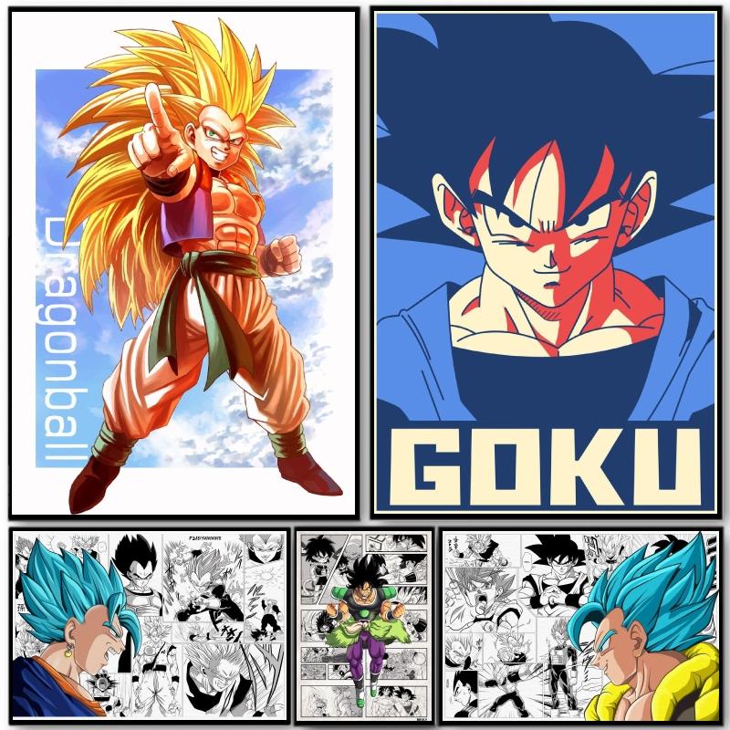 

Холст с принтом Dragon Ball Arhat, подвесной подарок на день рождения, декоративная роспись, настенная наклейка, детская спальня