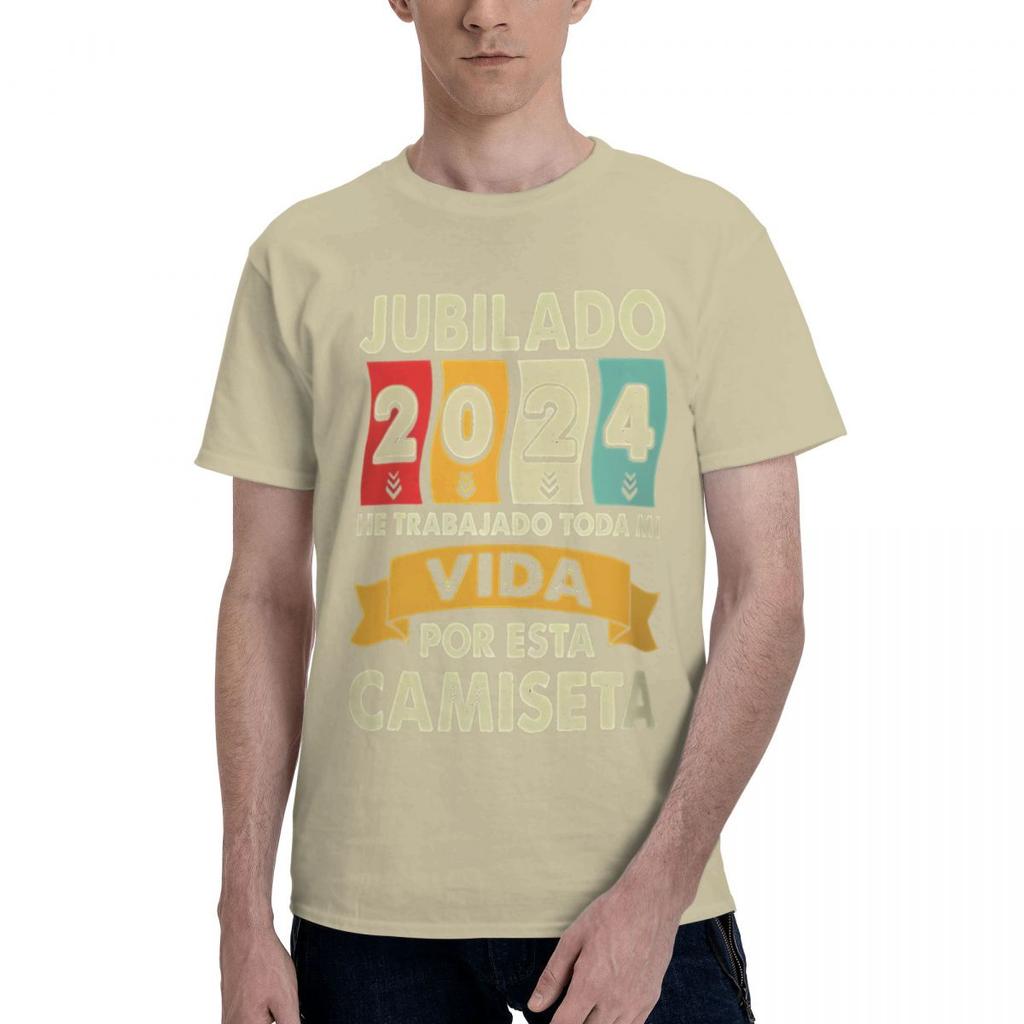 Retired 2024 I Ve Worked My Whole Life For This 100 Cotton Casual Breathable Confortable Tops Funny Mens TShirts Mens Gifts
