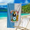 Strandtuch mit aufgedrucktem Wappen des Coven-try Football Club, superweiche Mikrofaser, perfektes Geschenk zum Geburtstag, für Pool, Strand, Reisen, für Familie und Freunde