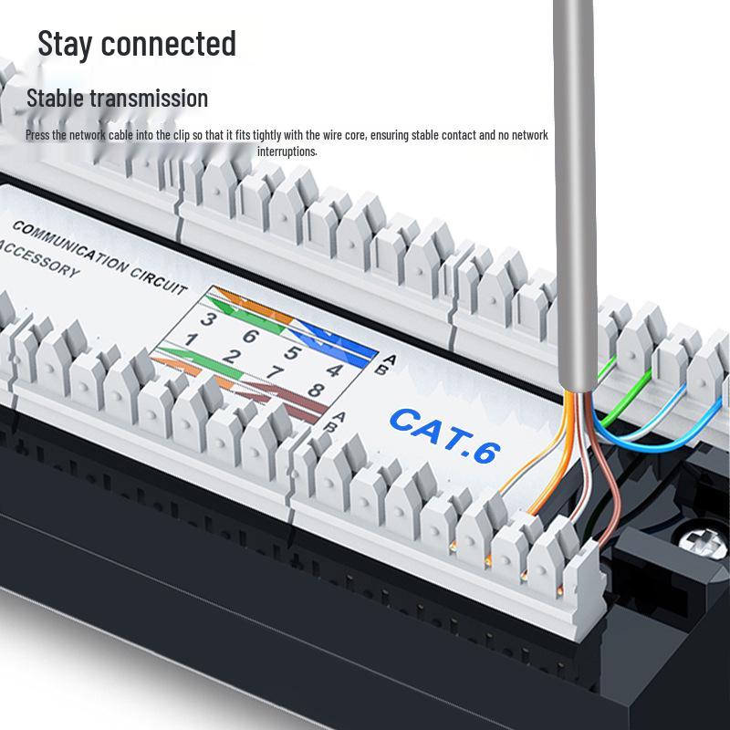 Sanbao Cat5e 48-Port Network & Voice Patch Panel