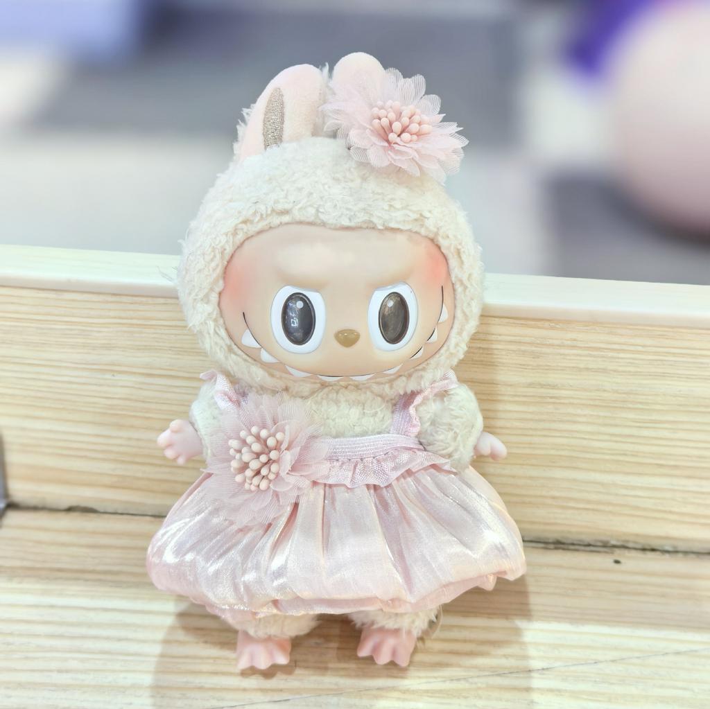 17CM Pendant Doll Baby Clothes First, Second and Third Generation Blind Box Dress Set Accessories