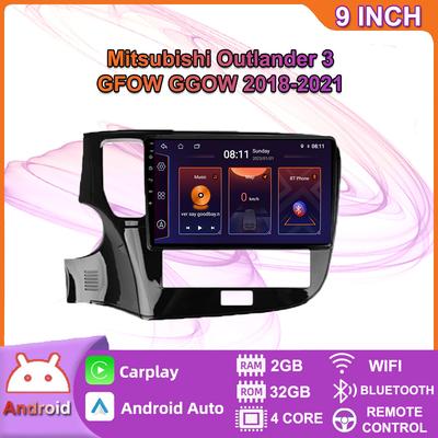 For Mitsubishi Outlander 3 GF0W GG0W 2012 - 2018 Android Carplay Car Radio Multimedia Player 2 Din GPS Head Unit 2+32GB