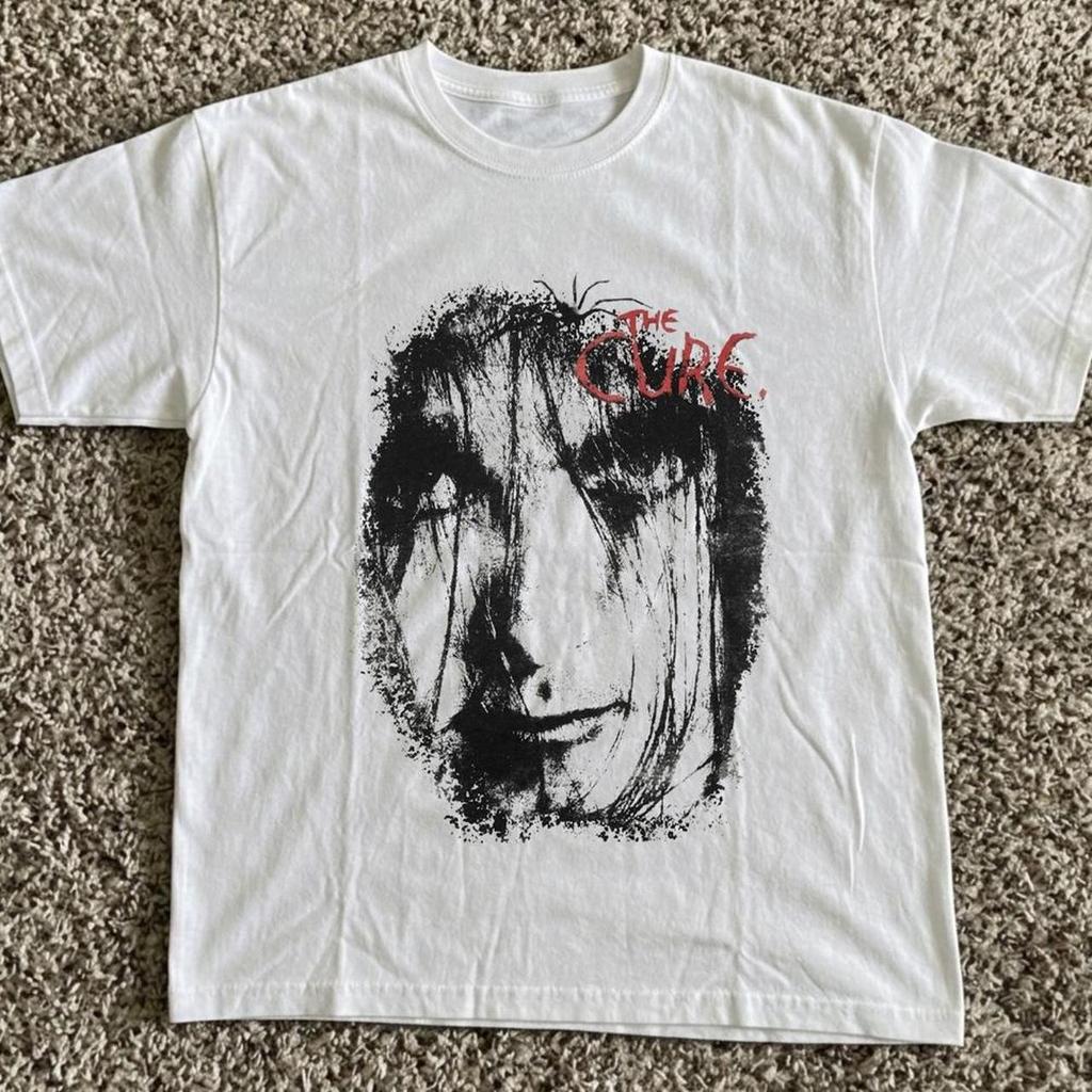 Sommer Neu Vintage Rock Punk T-Shirts Retro Band The Cure Grafik T-Shirt Lässig Locker Streetwear Print T-Shirt Fans Geschenk Unisex