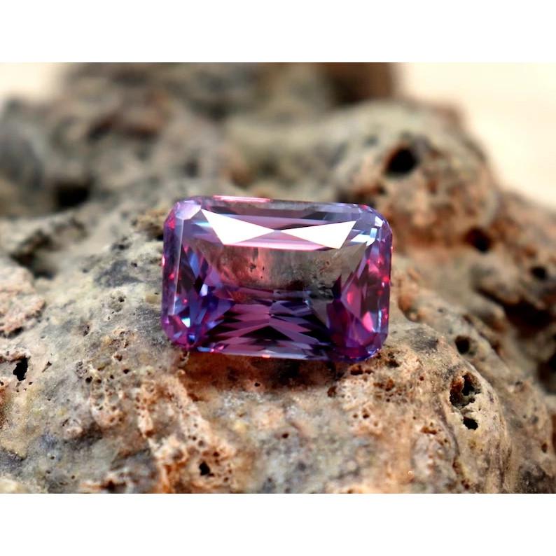 9.65 Ct Natural Alexandrite Color Change Emerald Cut AAA Certified Gemstone