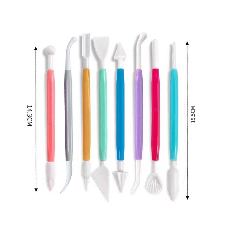 

Super Light Clay Sculpting Tool Set: Knife, Pressing Board, Rolling Pin, and Needle Set for Polymer Clay DIY Figurines.