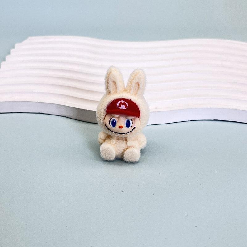 Flocking Doll Pendant Keychain DIY Decorative Ornament Jewelry Girlfriend Gift Bag Pendant