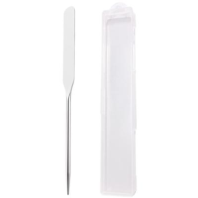 EUSTACE Spatula Cosmetic Tools Stainless Steel Makeup Spatula Concealer Foundation Eye Shadow Metal Makeup Spatula Makeup Tool with Case