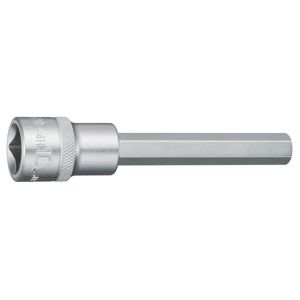 TONE Long Hexagon Socket 10mm Hexagon Size HP4H-10L, 12.7mm (1/2") Drive,