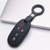 Premium Silicone Car Key Fob Cover For Suzuki Kizashi Wagon R Solio Spacia Swift With Keychain Soft Silicone Car Interior Accessories
