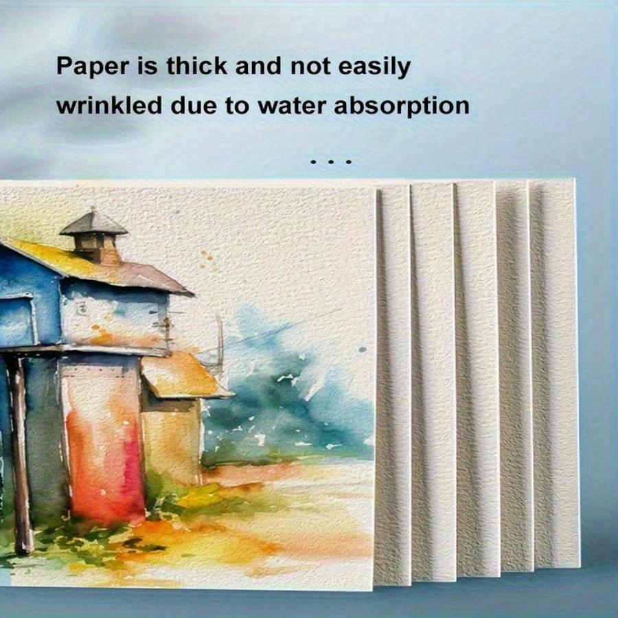 50 Sheets Watercolor Paper Bulk, 140 Lb/300 GSM Cold Press Paper White Water Color Paper For Adults Artists