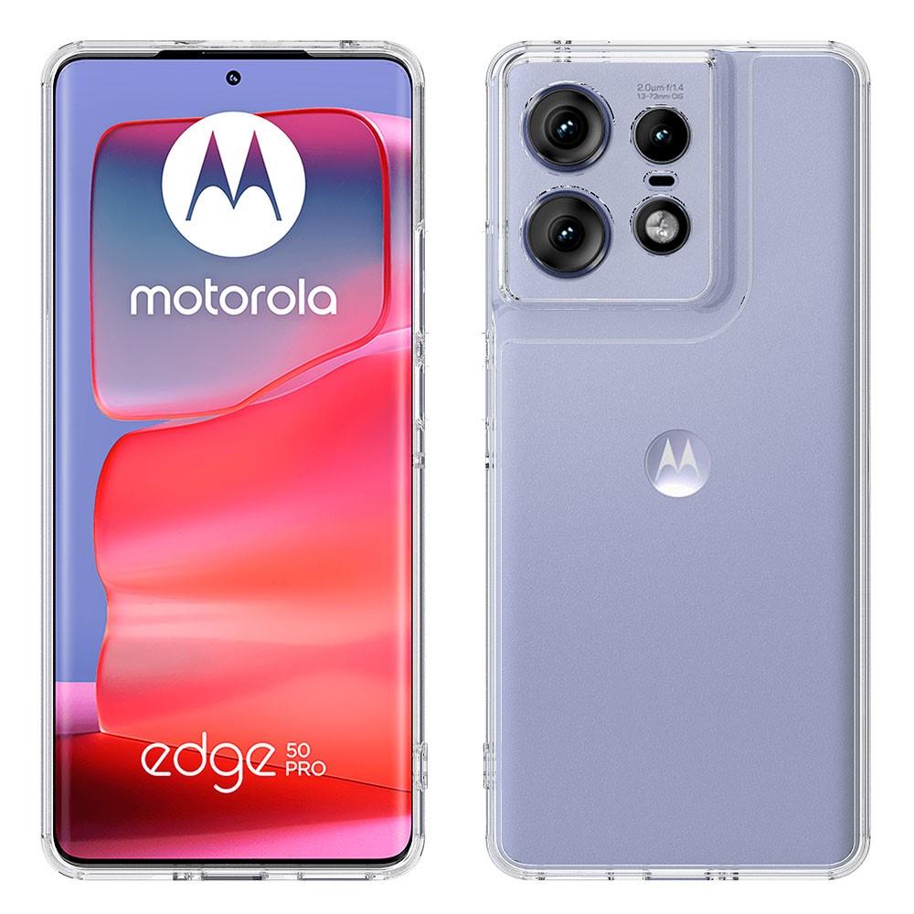 Case for Motorola Edge 50 Pro 5G, Fusion Hybrid, Clear