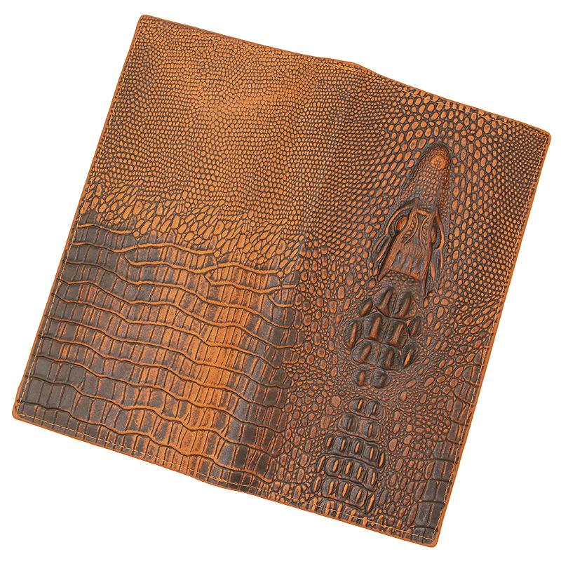 Men Wallets Long Business Wallet Crocodile Embossed Coin Card Holder