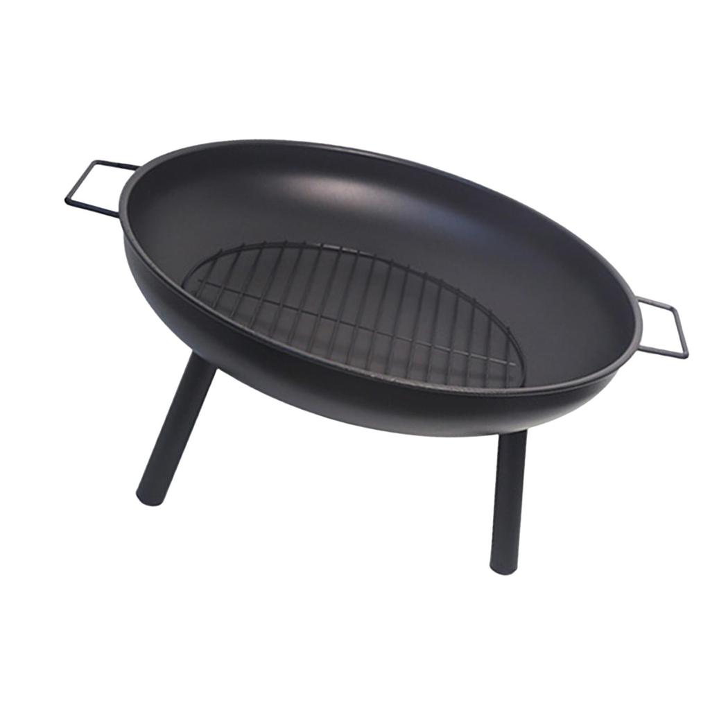 Fire Fireplace Round for Wood Burning Campfire Stand Backyard Camping Grilling Traveling