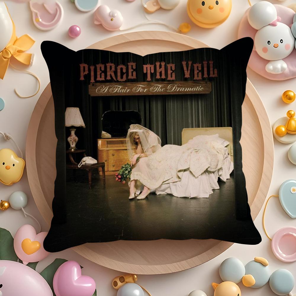 Pierce The Veil Cushion Cover Short Plush Double-Sided Printing Home Machine Washable In Warm Winter Pillow Case