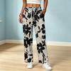Women's Color Drawstring Elastic Waist Pants with Pockets for Casual and Work Wear