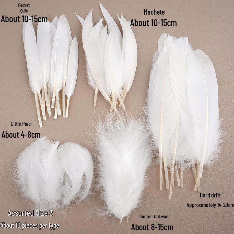 White Feathers for DIY Handmade Clothing & Jewelry Accessories