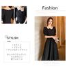 Wedding Party One Puff For Women In Their Look [EightSTAR Dress] Dress, Dress, Black, Piece, A-Line, Midi, Elegant, Adult, Sleeve, Formal, Stylish,