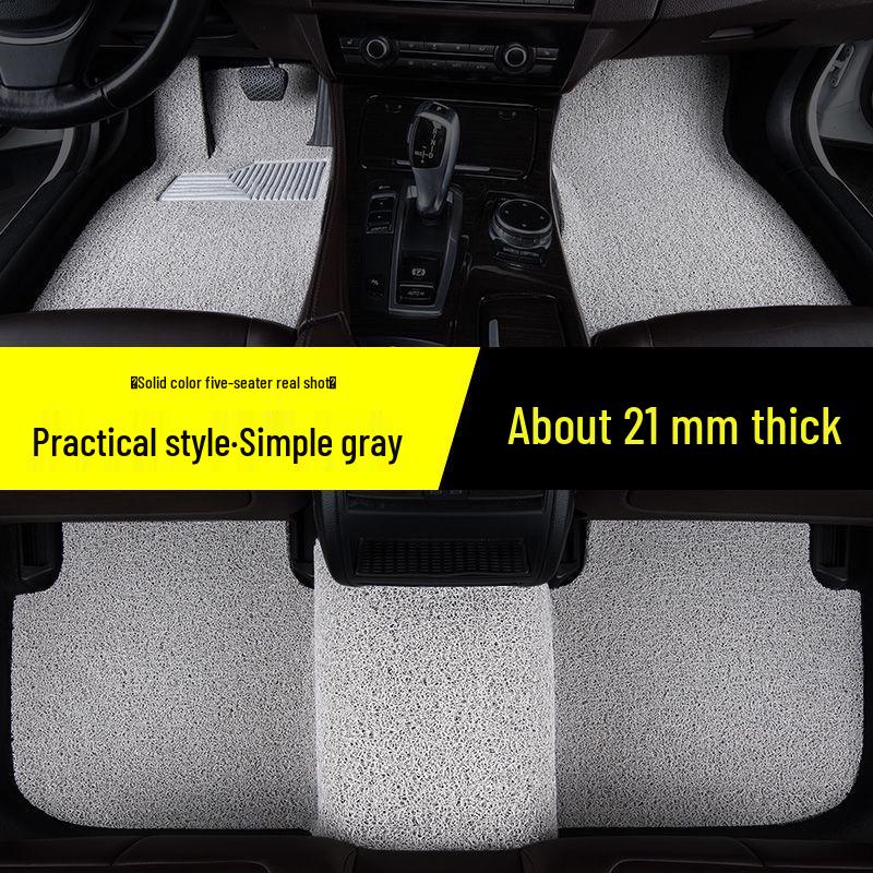 Compatible with 2018 Infiniti QX50: Full Set of Silk Loop Car Floor Mats