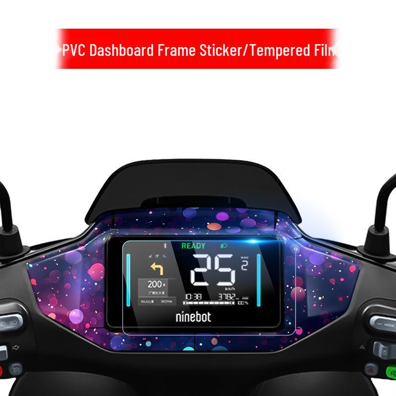 Nine M95c+MK2 Car Dashboard Protective Film: Waterproof Tempered Display Sticker.