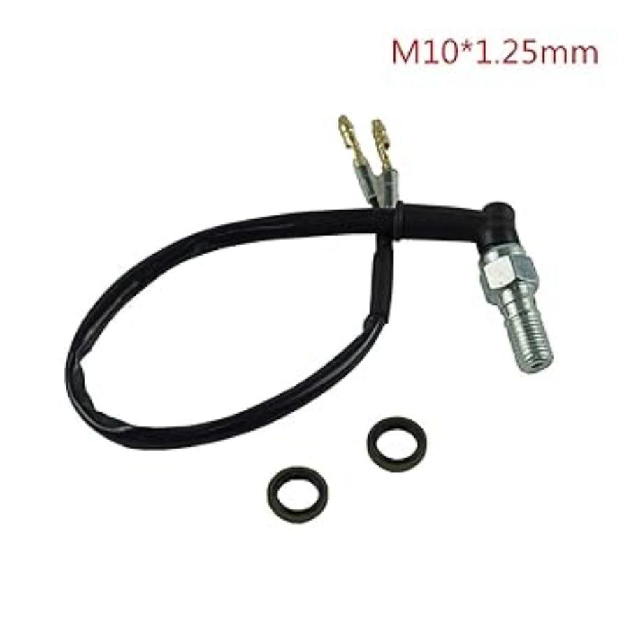 Universal Motorcycle Rear Hydraulic Brake Light Switch Banjo Bolt M10x1.25 Pi