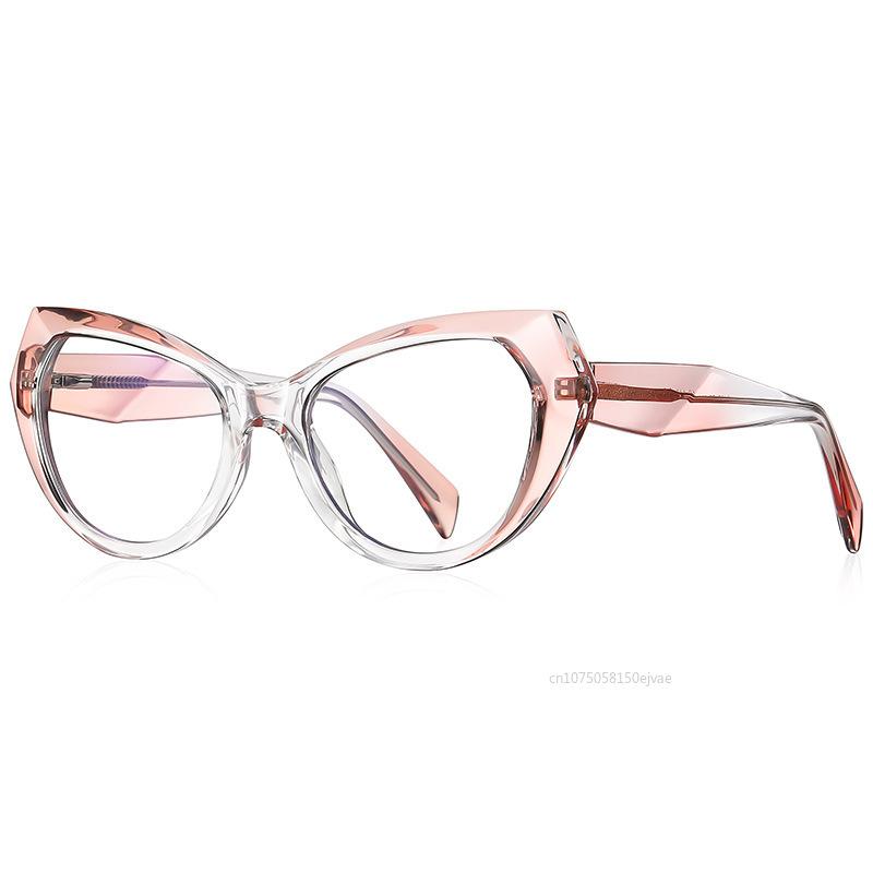 Progressive Pink Frame Cat Eye Anti-blue Glasses Women Spring Hinge TR90 Eyeglasses New Fashion Women s Anti-blue Glasses