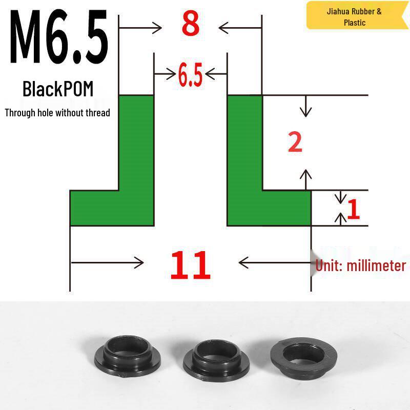 T-förmige Nylon-Dichtungsscheibe M3-M35 Gewinde Isolierabstandshalter