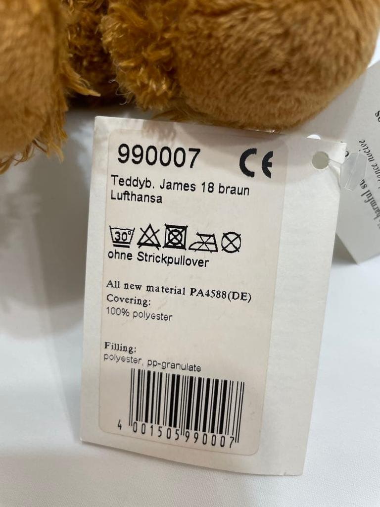 [USED] Steiff Lufthansa Collaboration Teddy Bear Plush Toy