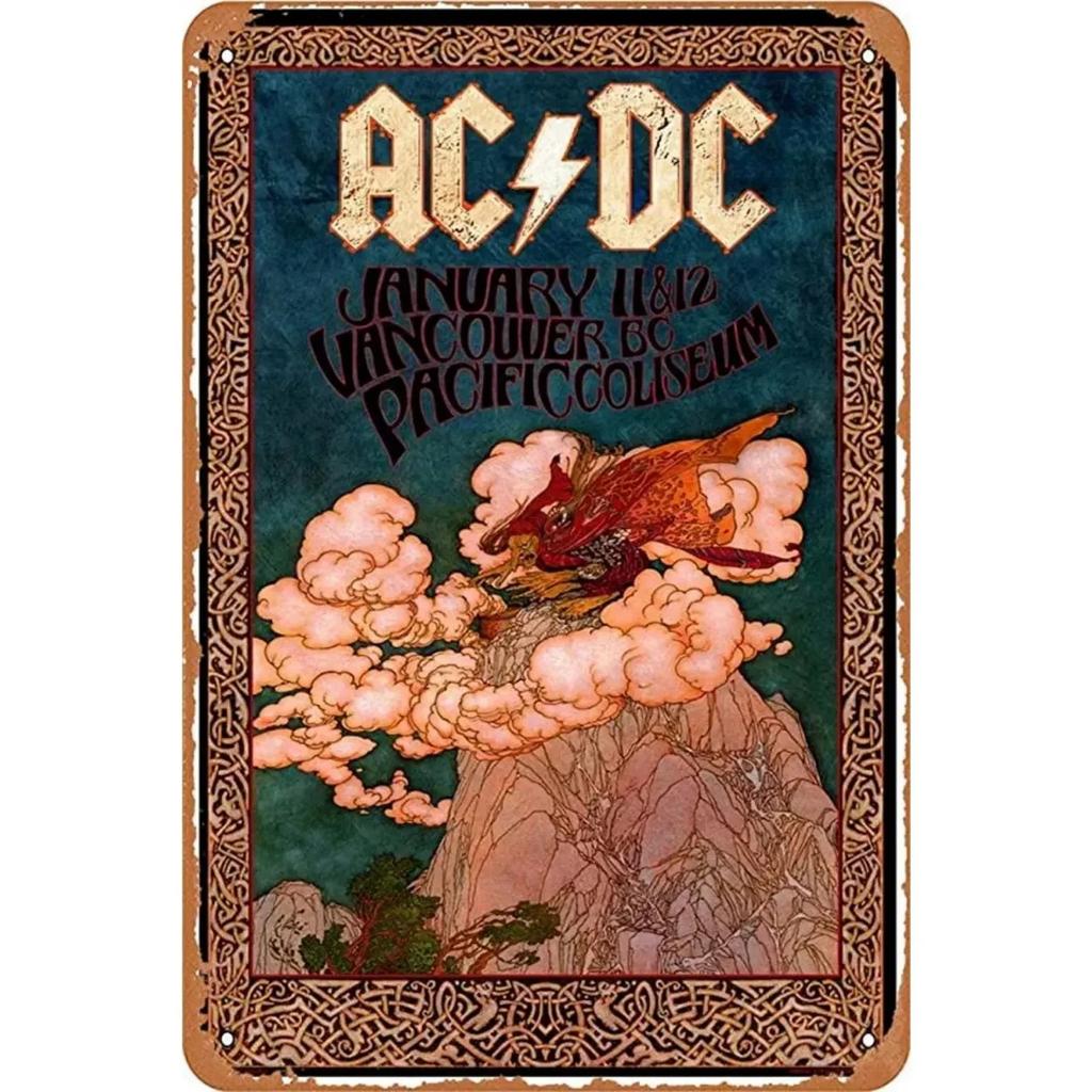 Rock Roll Metal Tin Signs Bands Wall Decoration Plaque Vintage Art Poster Iron Painting for Man Cave Home Cafe Garden Club Bar