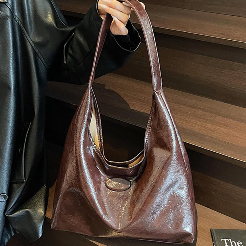 Premium Sense Large Capacity Tote Bag Women's 2025 New Retro Underarm Commuter Bag Fashion Casual Shoulder Bag Tide