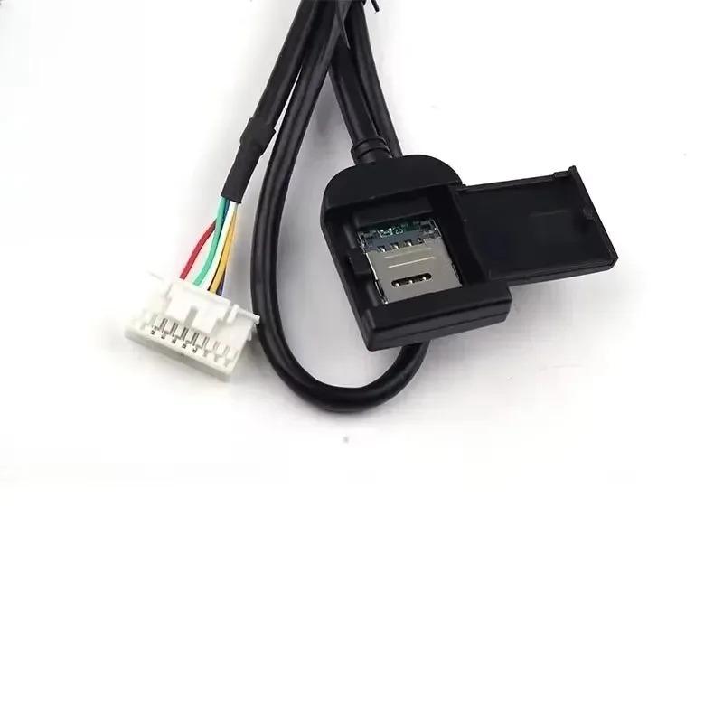 For Stereo Radio Head Unit with 20pin Cable  Replacement Pa Sim Card Slot Adapter for Android GPS Car Accessories Multimedia