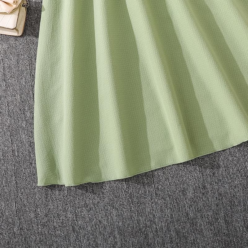 Mädchenkleid Sommer Neue Mode Süß Rüschen Ein Schulterträger Kurzarm Taillenbetonendes Prinzessinnenkleid