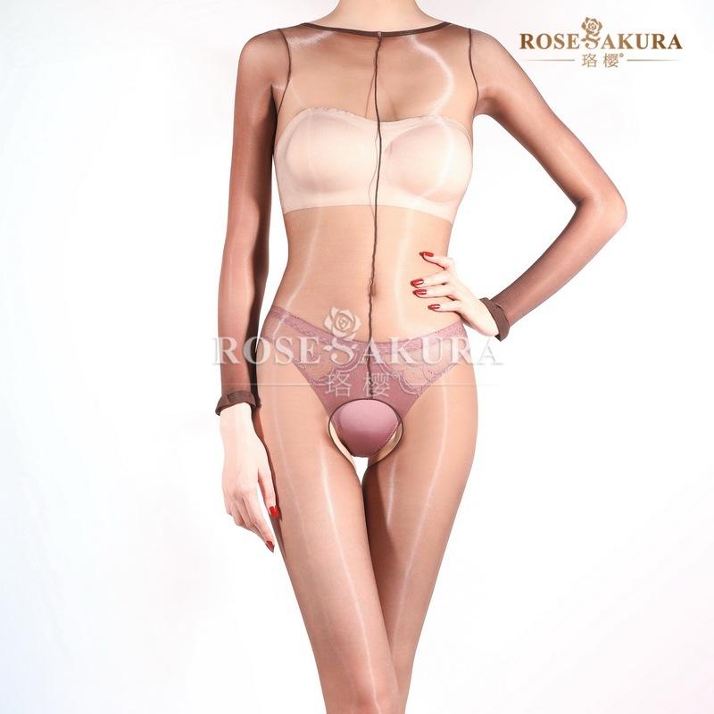 Sexy Aurora Bodystocking Temptation Long-Sleeved One-Piece Full Body Suit Hot Girl Party Dance Sm Sex Game Toys Cos Ootd Tights